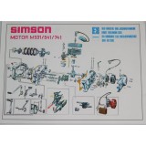 PLAKÁT - MOTOR SIMSON S51/S50  - ( 68 X 48CM )